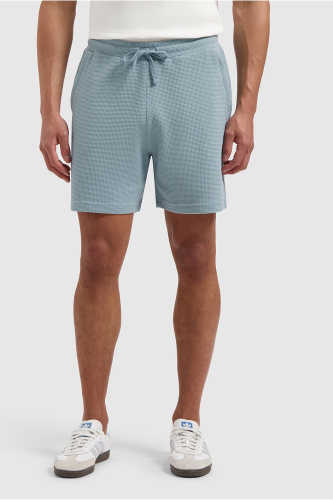 GESTRUCTUREERDE KORTE BROEK 25010523 93 BLUE GREY